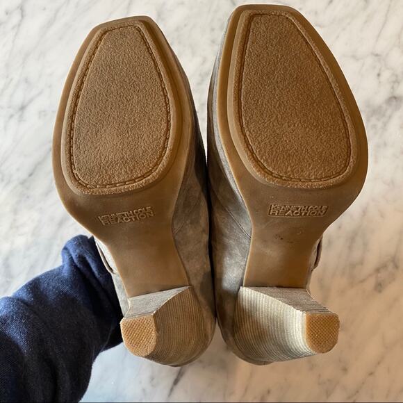 Kenneth Cole Reaction Women's Gray Suede Metal Studded Booties Size 9 Retro 90's - Picture 5 of 8